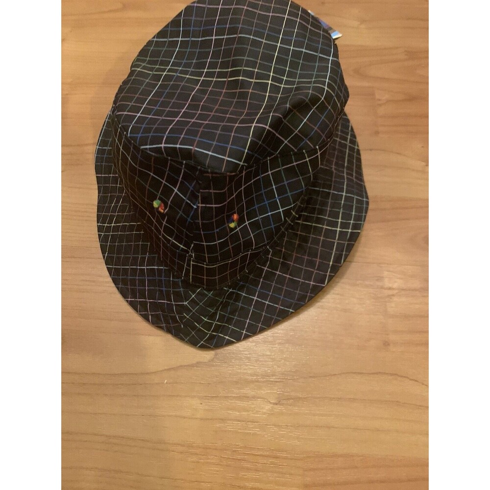 Take Pride Adult Unisex Rainbow Plaid Black Bucket Hat Cap One Size